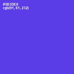 #5B3DE8 - Purple Heart Color Image