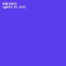 #5B3DED - Purple Heart Color Image