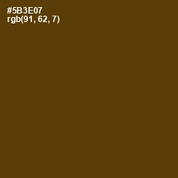 #5B3E07 - Saddle Brown Color Image