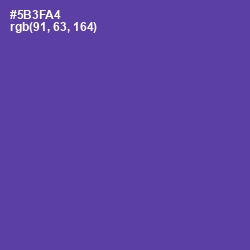 #5B3FA4 - Royal Purple Color Image