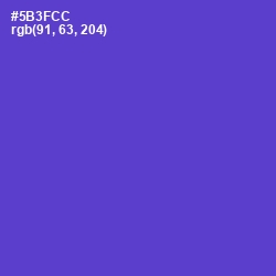 #5B3FCC - Purple Heart Color Image
