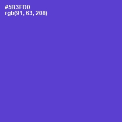 #5B3FD0 - Purple Heart Color Image