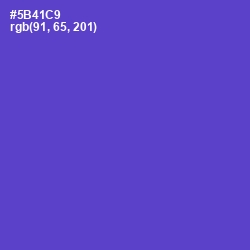 #5B41C9 - Fuchsia Blue Color Image