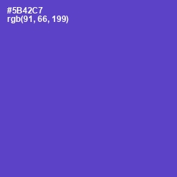 #5B42C7 - Fuchsia Blue Color Image