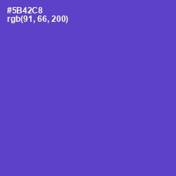 #5B42C8 - Fuchsia Blue Color Image