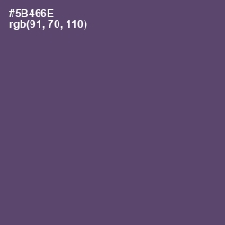 #5B466E - Mulled Wine Color Image