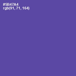 #5B47A4 - Butterfly Bush Color Image