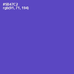 #5B47C2 - Fuchsia Blue Color Image