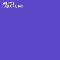 #5B47C8 - Fuchsia Blue Color Image