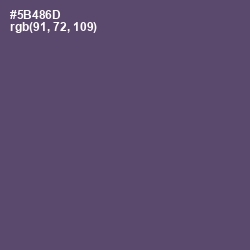 #5B486D - Mulled Wine Color Image