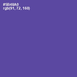 #5B48A0 - Butterfly Bush Color Image