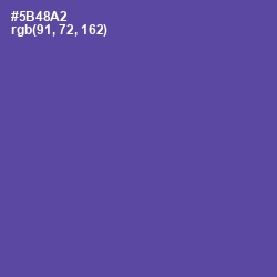 #5B48A2 - Butterfly Bush Color Image