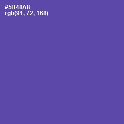 #5B48A8 - Butterfly Bush Color Image