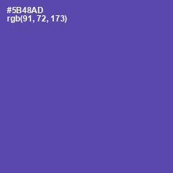 #5B48AD - Blue Violet Color Image