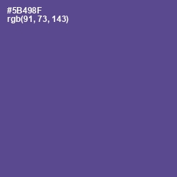 #5B498F - Victoria Color Image