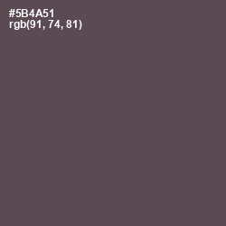 #5B4A51 - Don Juan Color Image