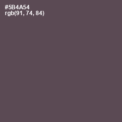 #5B4A54 - Don Juan Color Image