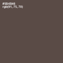 #5B4B46 - Emperor Color Image