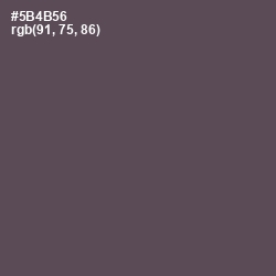 #5B4B56 - Don Juan Color Image
