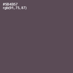 #5B4B57 - Don Juan Color Image