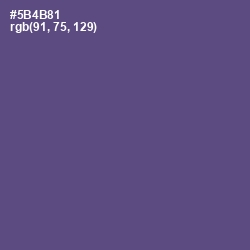 #5B4B81 - Victoria Color Image