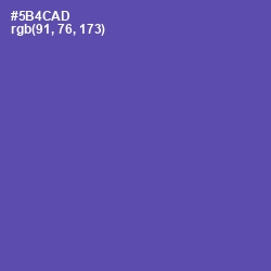 #5B4CAD - Blue Violet Color Image