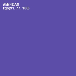 #5B4DA8 - Butterfly Bush Color Image