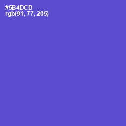 #5B4DCD - Indigo Color Image