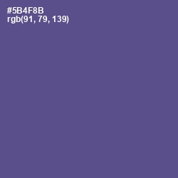 #5B4F8B - Victoria Color Image