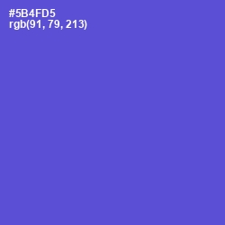 #5B4FD5 - Indigo Color Image