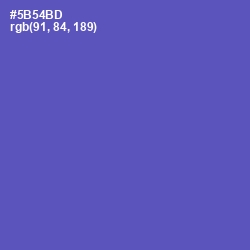 #5B54BD - Blue Violet Color Image