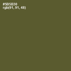 #5B5B30 - Verdigris Color Image