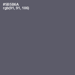 #5B5B6A - Mid Gray Color Image