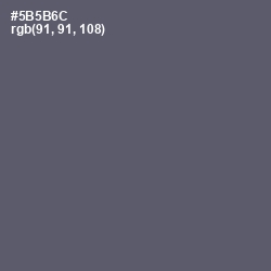 #5B5B6C - Mid Gray Color Image