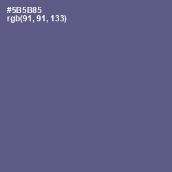 #5B5B85 - Victoria Color Image