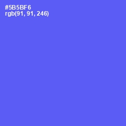 #5B5BF6 - Royal Blue Color Image