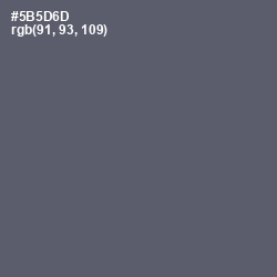#5B5D6D - Mid Gray Color Image