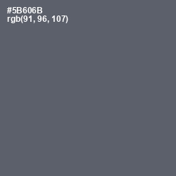 #5B606B - Shuttle Gray Color Image