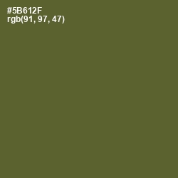 #5B612F - Chalet Green Color Image