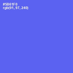 #5B61F0 - Royal Blue Color Image