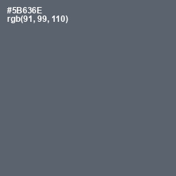#5B636E - Shuttle Gray Color Image