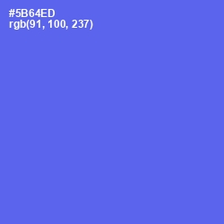 #5B64ED - Royal Blue Color Image