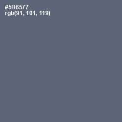 #5B6577 - Shuttle Gray Color Image