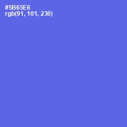 #5B65E6 - Royal Blue Color Image