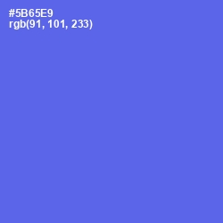 #5B65E9 - Royal Blue Color Image