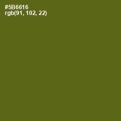 #5B6616 - Green Leaf Color Image