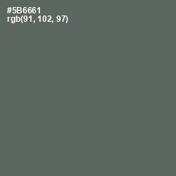 #5B6661 - Shuttle Gray Color Image