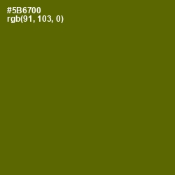 #5B6700 - Green Leaf Color Image