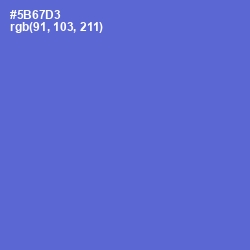 #5B67D3 - Indigo Color Image