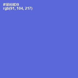 #5B68D9 - Indigo Color Image